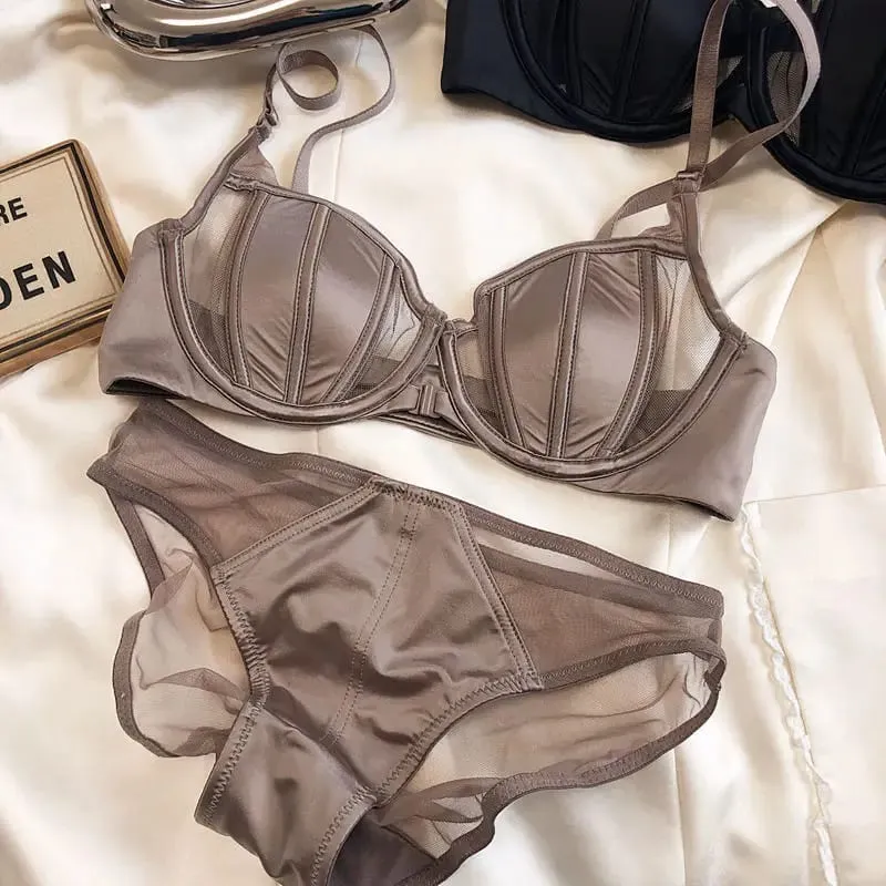2 Pieces Summer Thin Cup Women Underwear