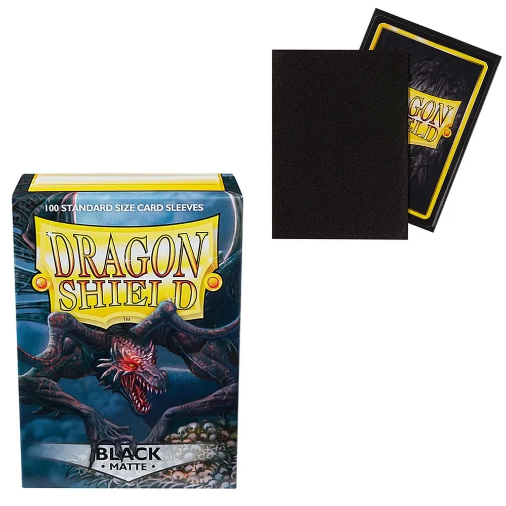 100 개/상자 66x91mm MTG/PKM/YGO/TCG 보드 게임 카드 슬리브 용 표준 크기 Demark Dragon Shield 무광택 카드 슬리브 — image 3