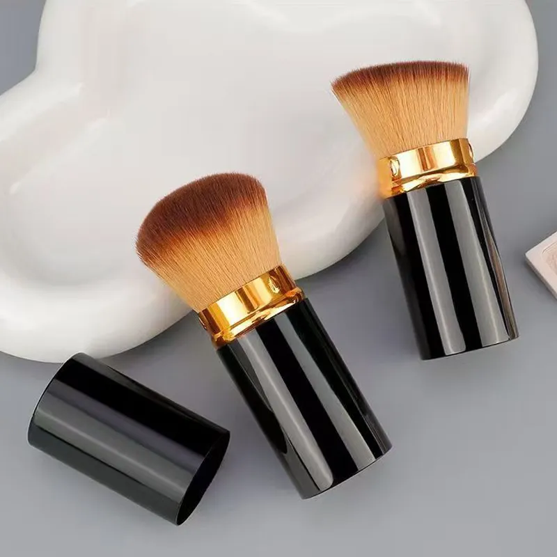 Set Kuas Rias Portabel Bepergian dengan Tas Penyimpanan Kuas Foundation Blush Kuas Kosmetik untuk Perlengkapan Kecantikan Dalam Perjalanan — image 6