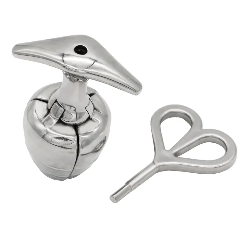 Happygo Newest Wide Opening Stainless Steel Vaginal Anal Dilator Openable Anal Plugs Heavy Anus Beads Lock Anal Sex Toys — image 5