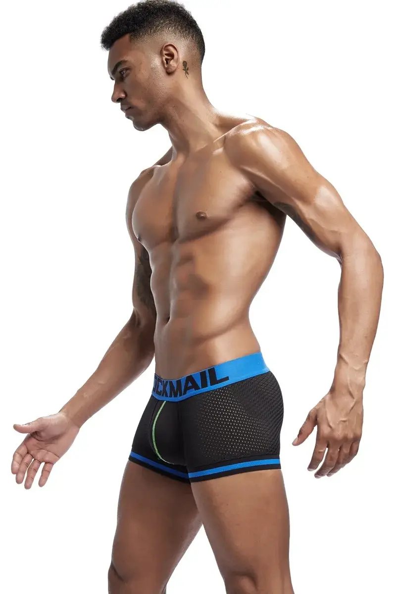 Jockmail Pakaian Dalam Jaring Boxer Pria Celana Pendek Olahraga Nyaman Lembut Bersirkulasi Celana Dalam Pria Dewasa Pakaian Dalam Wanita — image 20