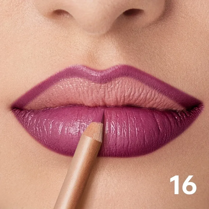 Lápis delineador labial fosco nude de longa duração à prova d'água à prova de manchas contorno preciso fórmula cremosa suave — image 22