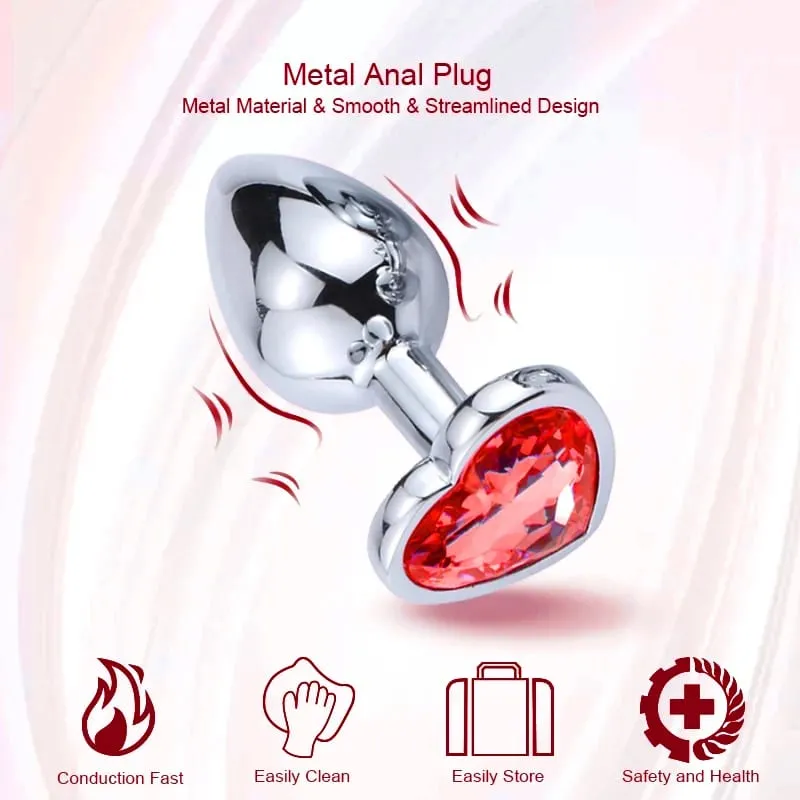S/M/L Metal Anal Plug Butt Plug Sex Toy Butt Toy for Women Men Couples Gay Adult Game Masturbation Anal Diamond Sex Shop — image 4