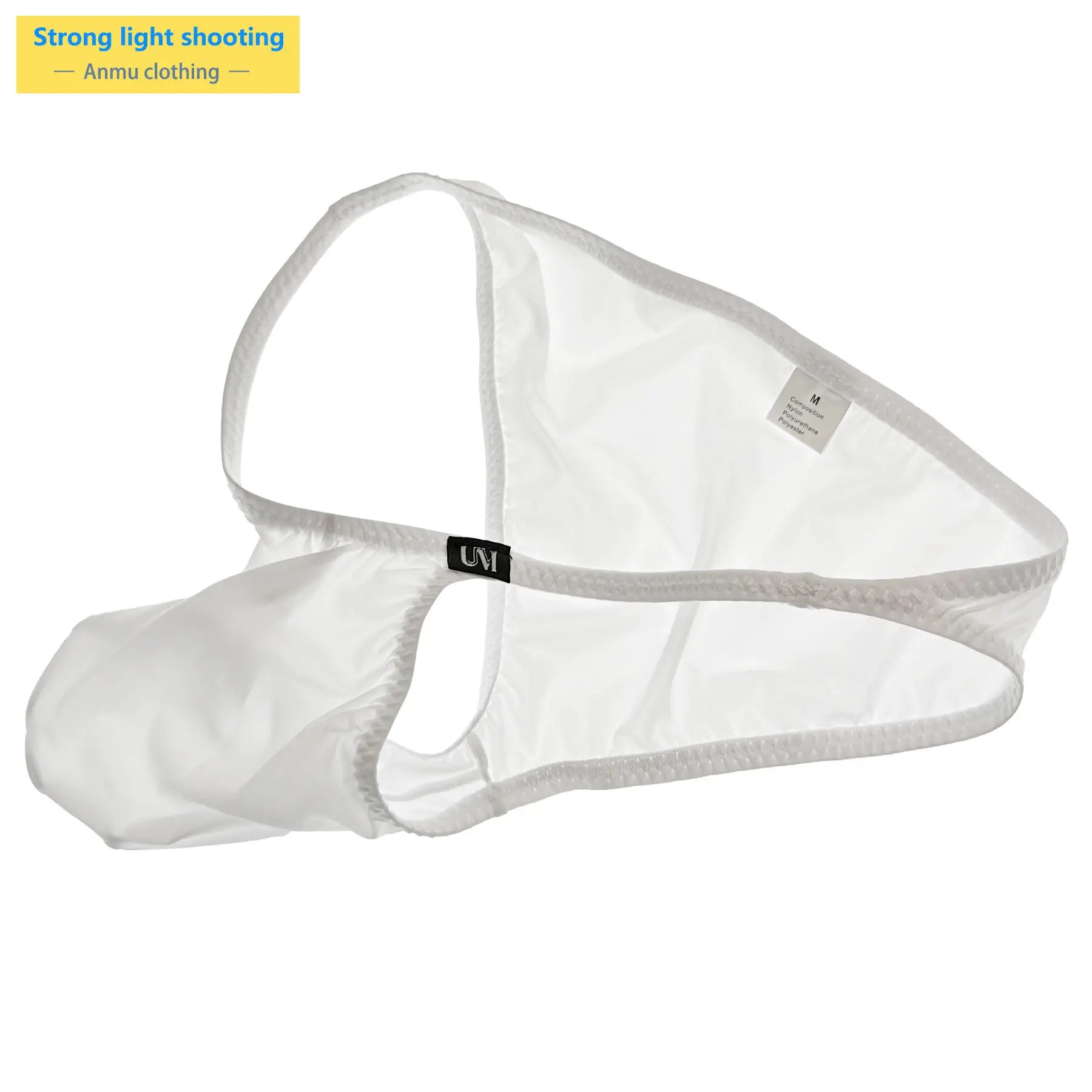 Panlalaking Napakalaki at Kumportableng Pouch Ice Panty Semi-Transparent Sexy Underwear para sa Araw-araw na Paggamit — image 3