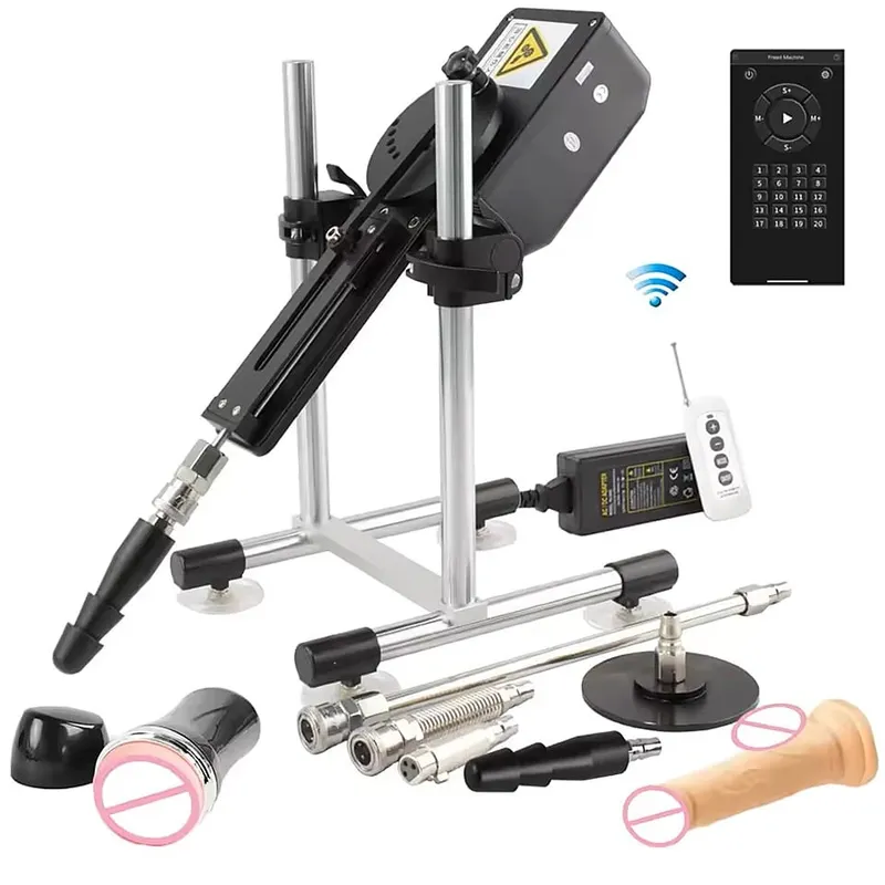 Remote & APP Control Sex Machine With DIldo and Vac U Lock for Man and Women 20 Modes Stable Love Machine Silent Vibrator