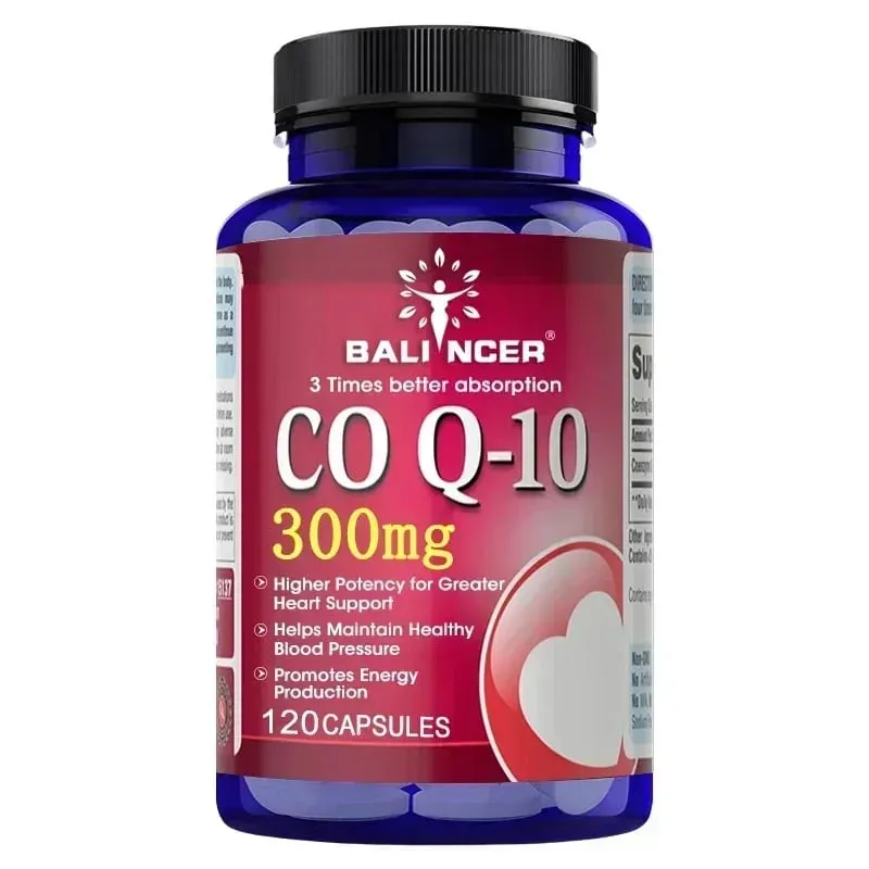 120 капсул коэнзима Q10 обеспечивают энергию, витамины, здоровую пищу, органический COQ10 со сверхвысокой скоростью усвоения, способствует здоровью крови — image 8