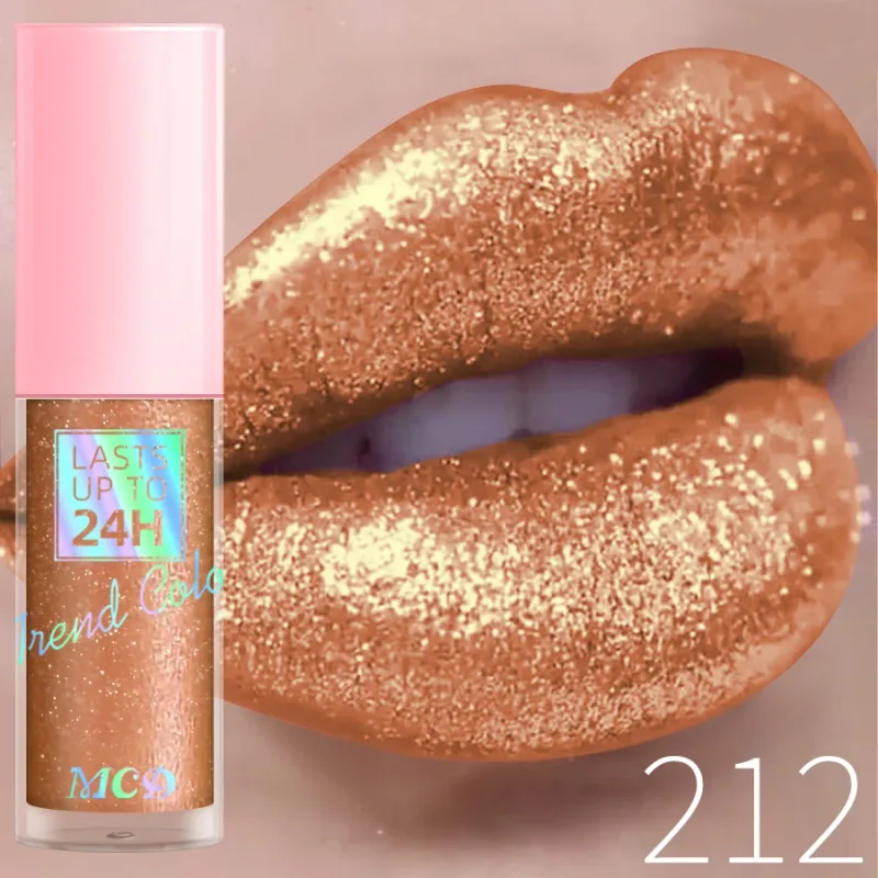 18 barev Diamonds Glitter Lesk na rty Dlouhotrvající voděodolná tekutá rtěnka Perleťová zářivá barva rtů Jiskřivý make-up na rty Ženy — image 15