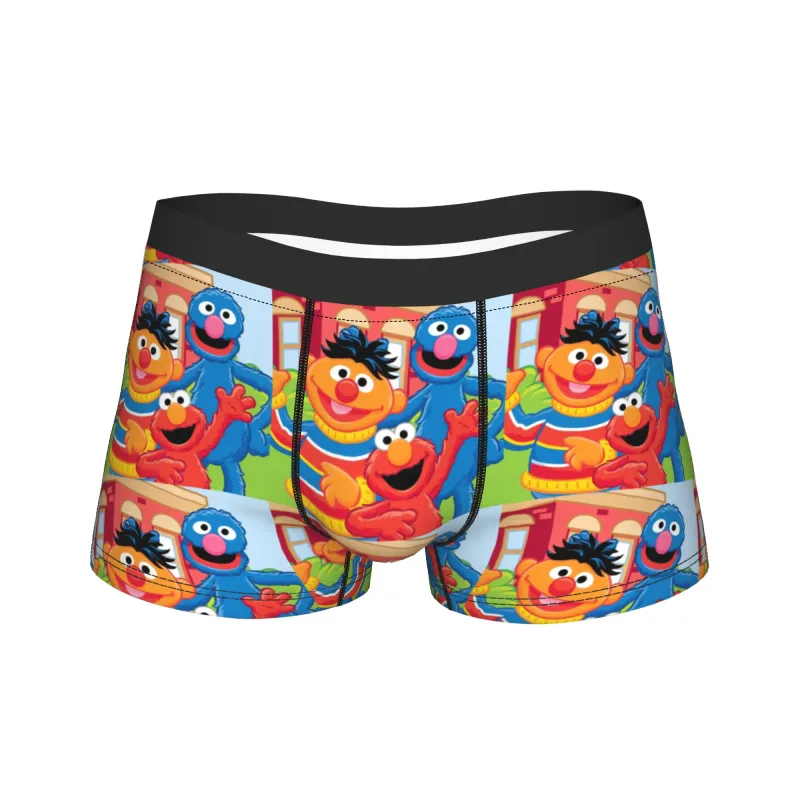S-Sesams Straten Tango Elmo & Grover Ondergoed Mannen Shorts Slips Grappige Boxershorts Kwaliteit Douane Oversize Slipje — image 29
