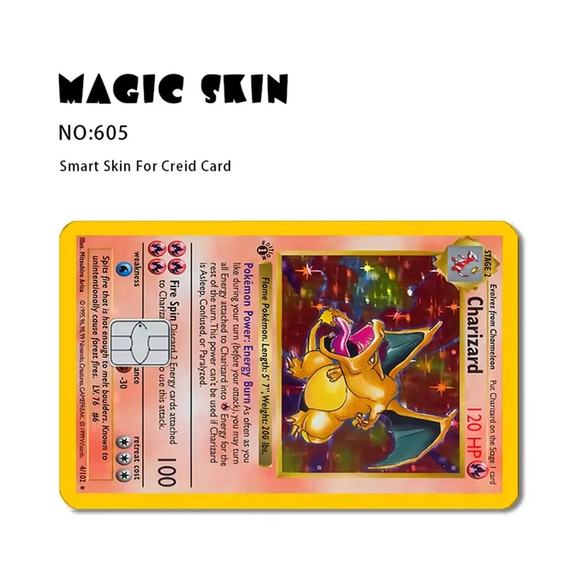 Anime Pokemon Pikachu skórka na kartę kredytową 2.5D naklejki HD karta naklejka karta matowa folia skóra mały chip wodoodporna naklejka prezenty zabawki — image 2