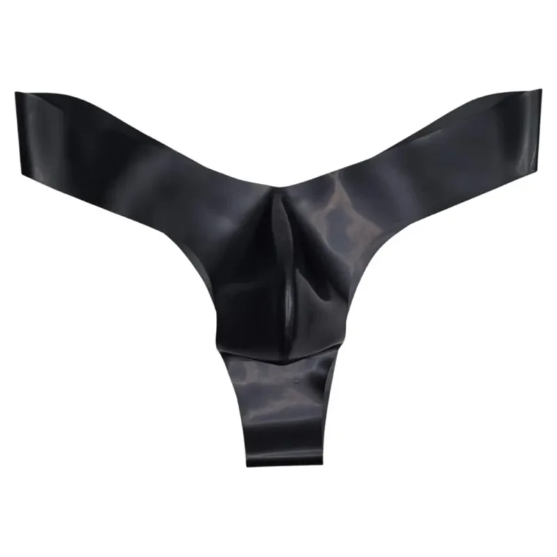 Transparent Latex Thongs For Men Briefs For Men Latex Underwear Brand New Condition G-Strings Underwear Low Waist Briefs — image 4