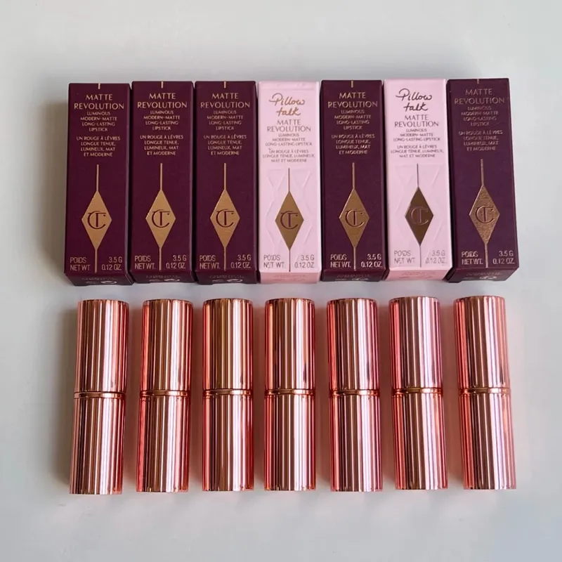 CT Простая в использовании 4 оттенка 9 оттенков Палитра теней для век Charlotte Tilbury Бальзам для губ Pillow Talk Big Lip Plumpgasm Румяна для губ Макияж Подарок