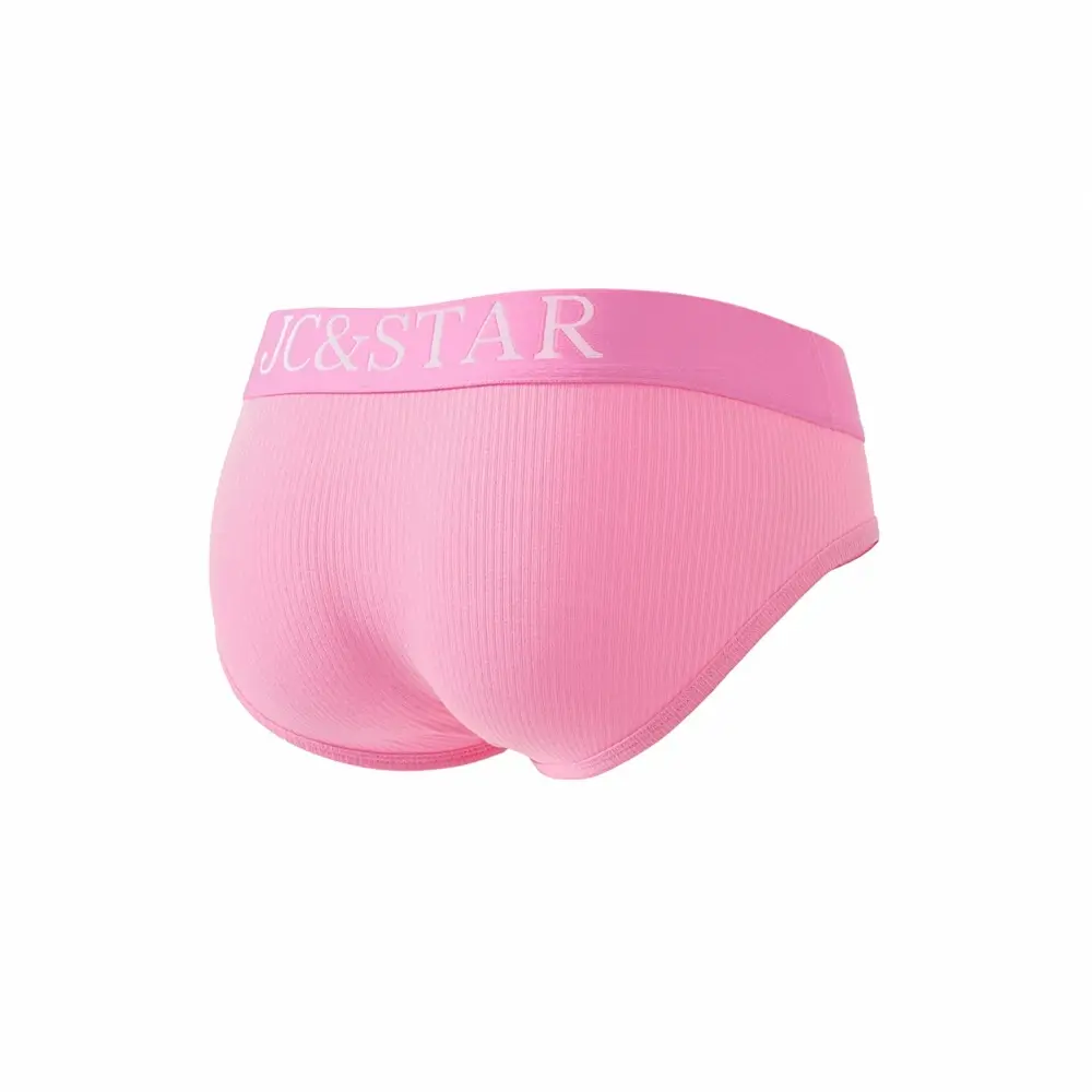 Slip intimo da uomo sexy dal design atletico dal taglio alto Mutande da uomo in cotone a costine Comfort sportivo Slip bikini da uomo Slip tanga — image 17