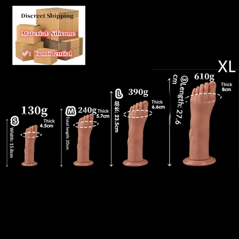 Enorme Voeten Stijl Anale Plug Grote Siliconen Kont ButtPlug Diepe Masturbator Dildo Dilatator Stimulator Anale Dildo Adult Sex Toy Voor vrouwen — image 15
