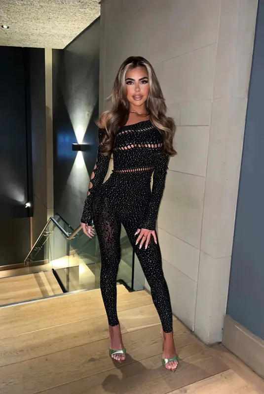 2026 Lace Embroidery Bra Set Women Sexy Mesh Rhinestone Jumpsuit Long Sleeve See Through Sexy Bustier Lingerie for Women — image 7