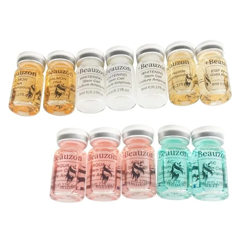 8ml บีบีครีม Hyaluronic Acid Facial Glow Serum Ampoule Essence Peptide Moisturizing Foundation Skin Rejuvenation Care Beauzon — image 8