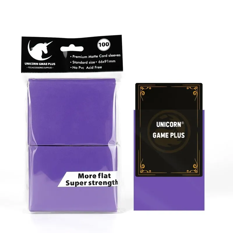 100pcs 2.5 "x3.5" 프리미엄 트레이딩 카드 슬리브 66x91mm MTG Magic Gathering Lorcana 게임 카드 용 표준 크기 보드 게임 카드