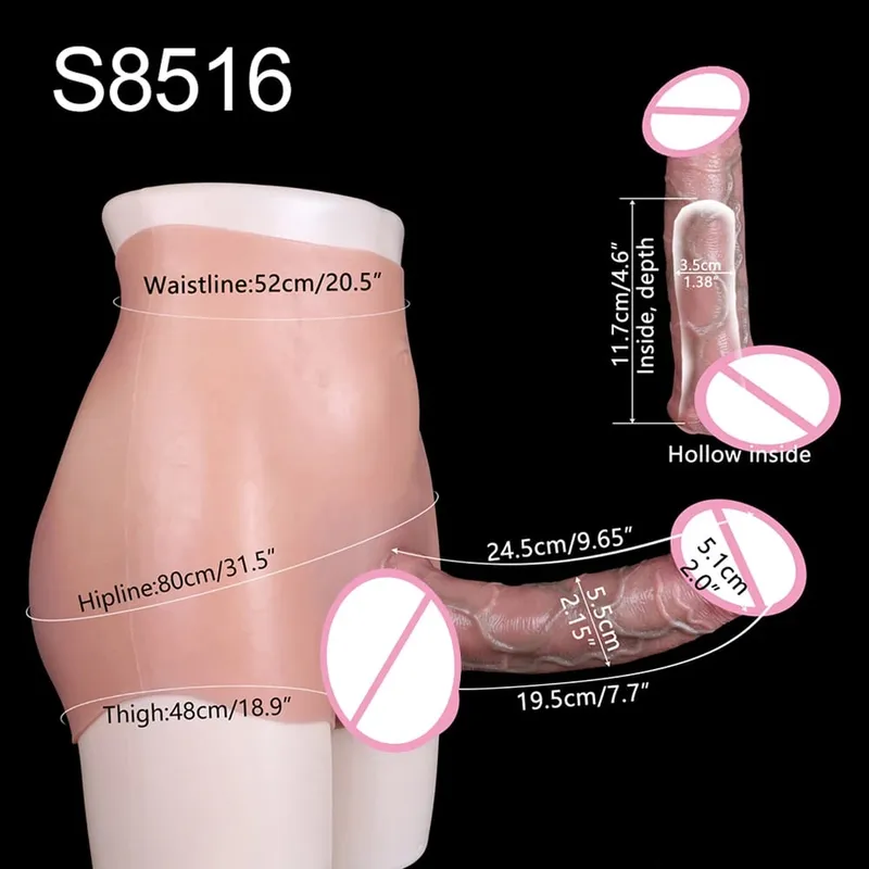 Big Knot Hollow Dildo Pants Adult Men Strap-On Penis Sleeve насадка на член Underwear For Couples Sex Pleasure Erotic Goods