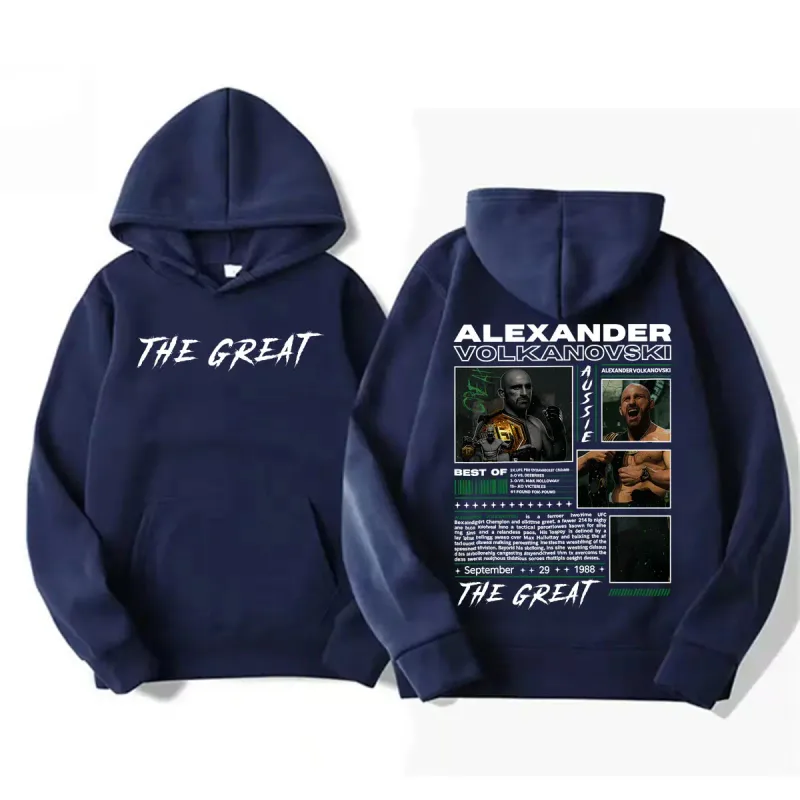 Alexander Volkanovski The Great Vintage Graphic Hoodies Men's Fashion Violence Aesthetic Sweatshirt Fleece Long Sleeve Pullovers — image 3