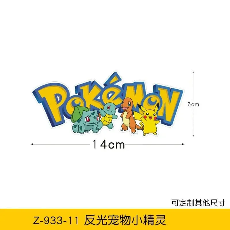20 stylów Pokemon naklejki samochodowe Anime rysunek Pikachu Gengar Eevee Charmander urocza lalka z kreskówek kreatywna naklejka urodziny prezenty — image 17