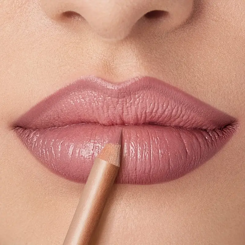 Lápis delineador labial fosco nude de longa duração à prova d'água à prova de manchas contorno preciso fórmula cremosa suave — image 2