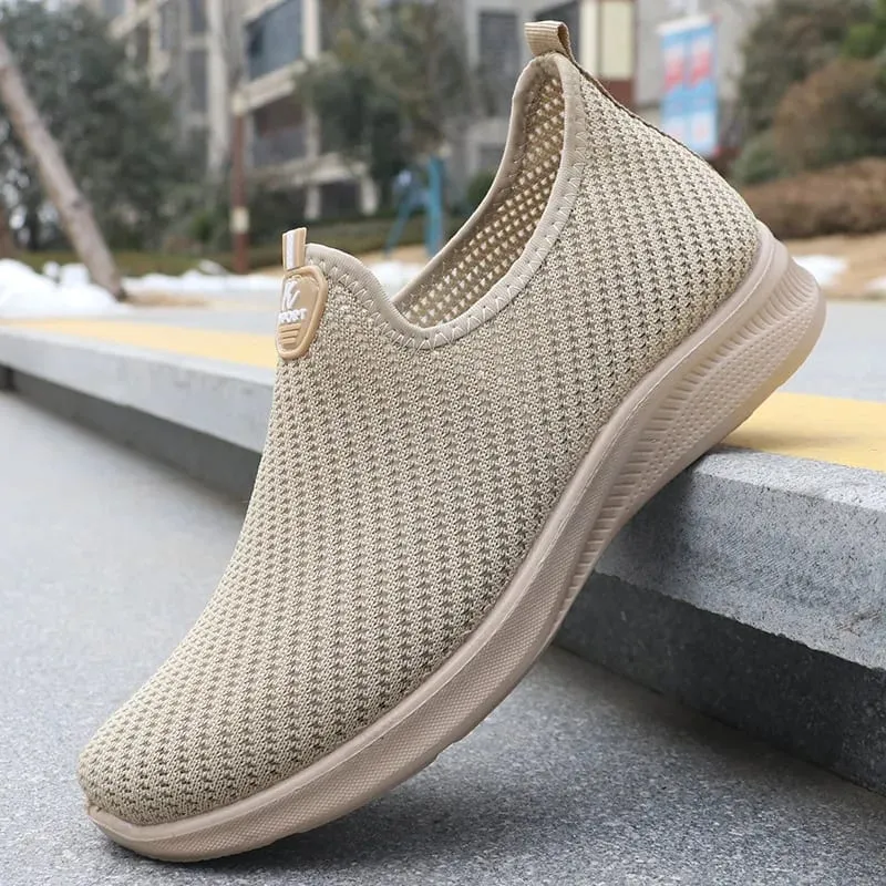 2025 Herrskor Casual Sneakers Vår Sommar Andas Mjuk sula Lättvikt Prisvärd Lazy sneakers Herrskor — image 4