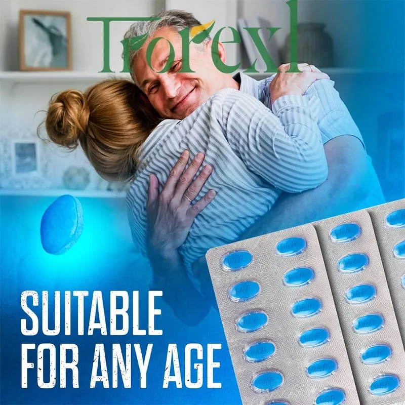 Trorexl-TonicBlu Pro - Modrá pilulka pro Rock-Hard Energy Volume Booster Přírodní ústřicový ženšen pro nejlepší výhody