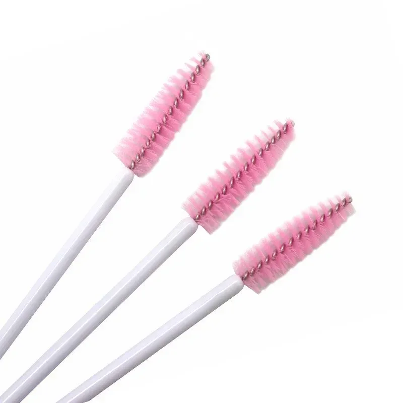 50 ks pro roubování prodlužování řas Ženy štětec na make-up Nástroje Jednorázové nylonové řasenky hůlka aplikátor štětce na řasy