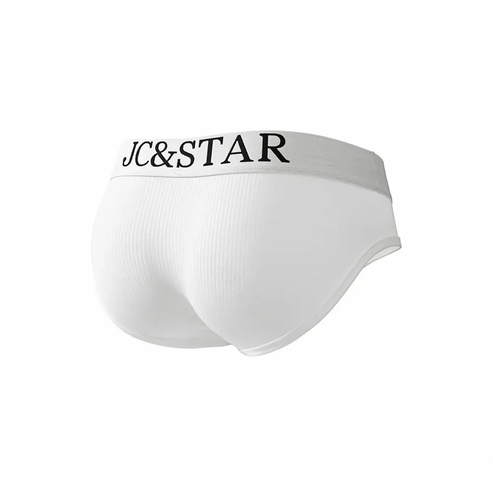 Slip intimo da uomo sexy dal design atletico dal taglio alto Mutande da uomo in cotone a costine Comfort sportivo Slip bikini da uomo Slip tanga — image 11