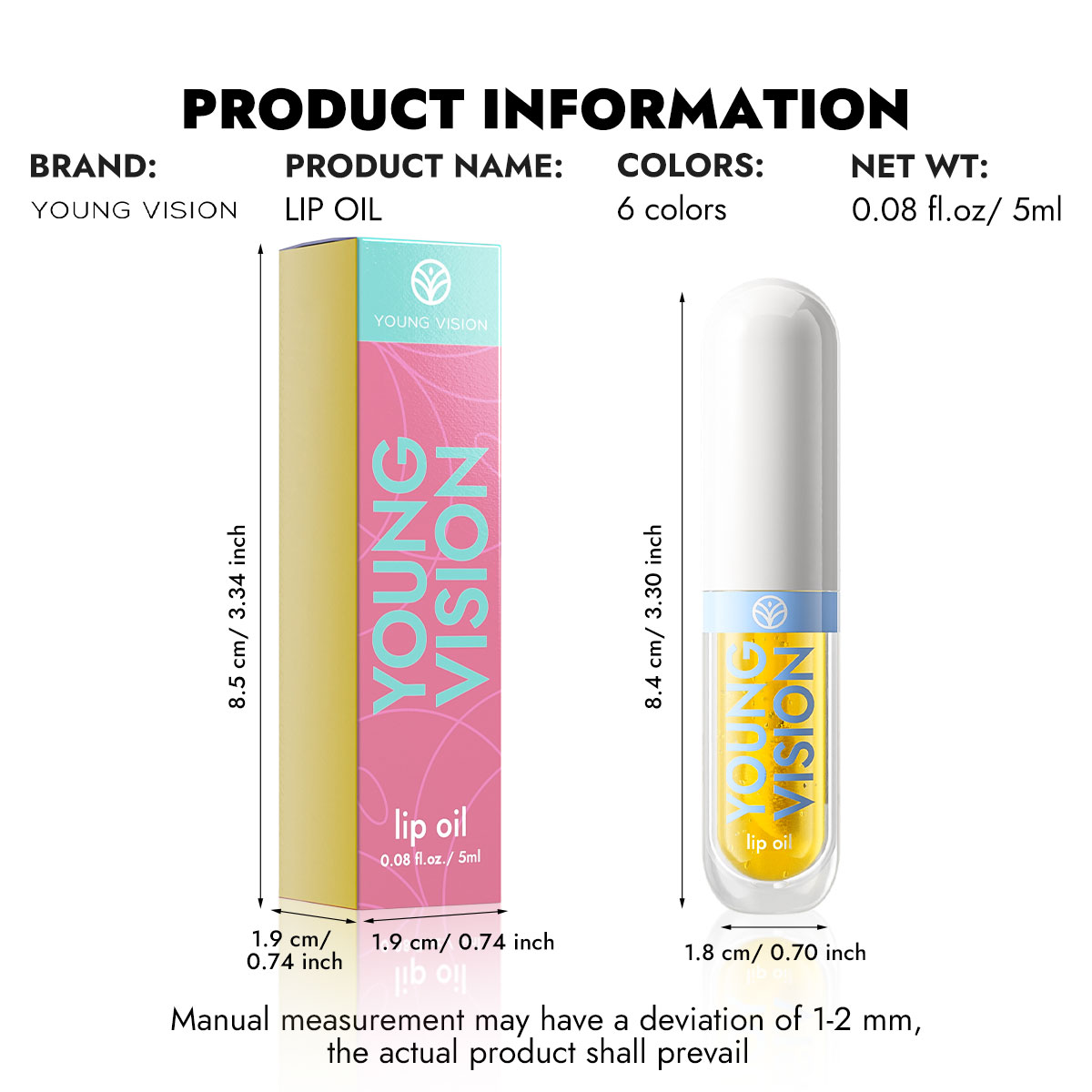 6 brilho labial que muda de cor, aroma frutado, hidratante e de longa duração, hidratação suave, tonalidade labial ativada por temperatura — image 7