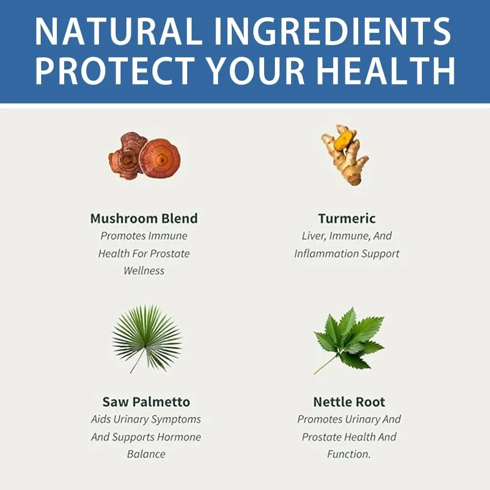 Saw Palmetto Capsules dengan Magnesium Citrate dan Zink Membantu Mengekalkan Kesihatan Saluran Kencing Lelaki dan Kesihatan Prostat