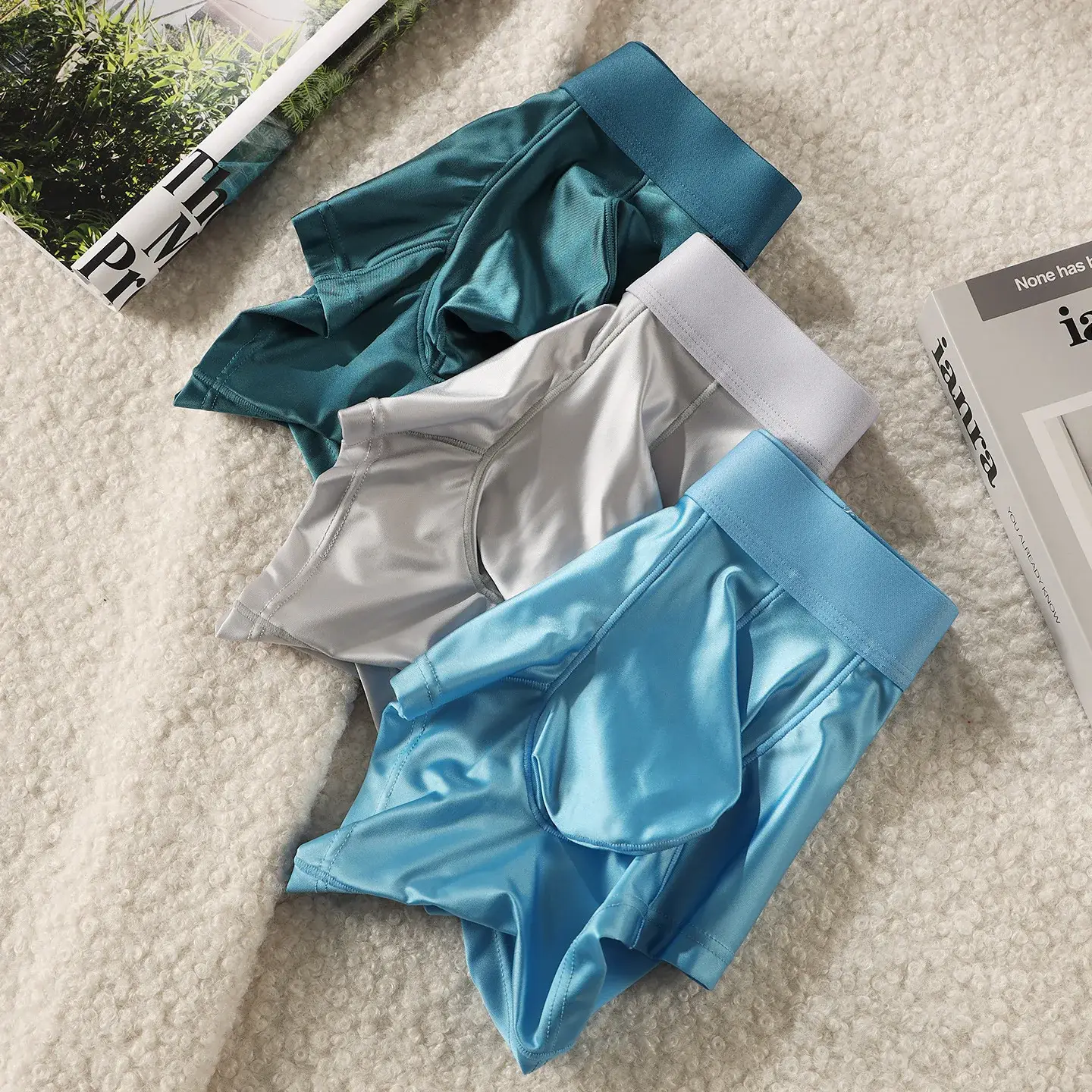 Quần Lót Nam Quần Lót Boxer Nam Chắc Chắn Slim Nylon Quần Lót Cueca Eo Giữa JJ Túi Quần Lót Nam Võ Sĩ Ropa Plus Size M-XXL 3256811688904070 — image 7