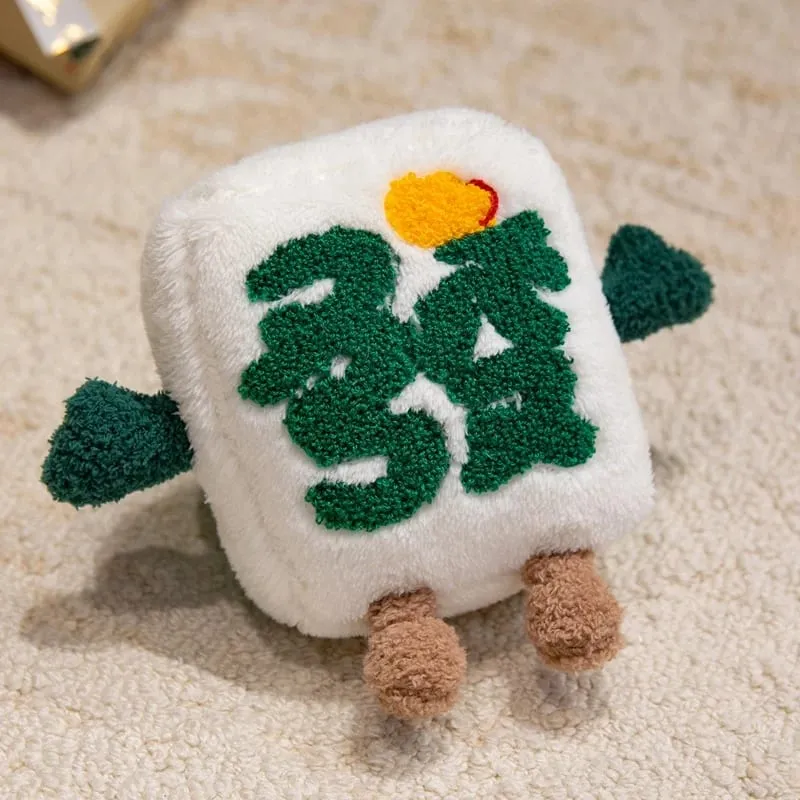 Funny China Mahjong Series Plush Toys Cozy Cotton Cartoon Throw Pillow Back Cushion Children Game Props Creative Home Decor