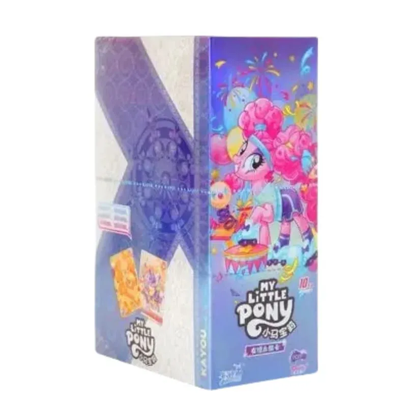Autentyczny mój kucyk Little Pony przyjaźń na zawsze księżyc 12 11 10 seria karty kolekcjonerskie Fluttershy Anime gadżety prezenty