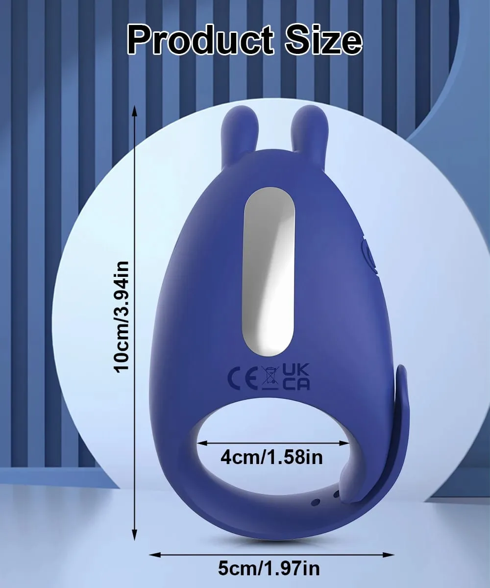 Adult Sex Toys Blue Semen Cock Ring Penis Ring Ejaculation Delayed Vibrating Cock Ring Sex Toys For Men Couple Adult Supplies — image 2