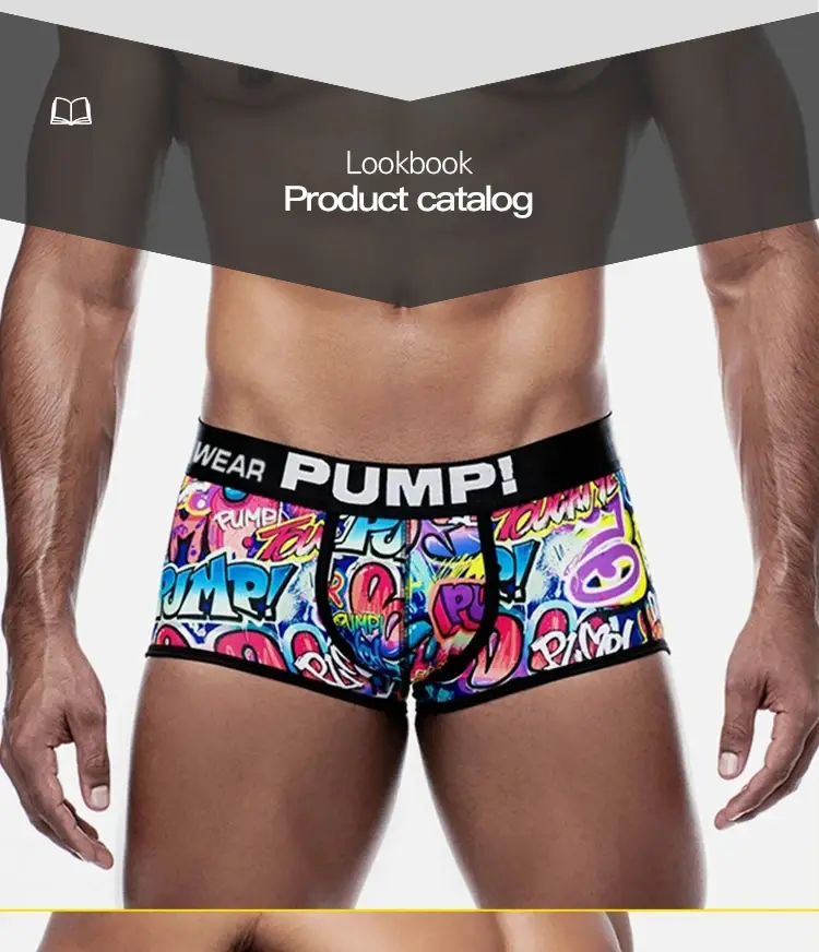 1 Chiếc Nam Cotton Nylon Pha Quần Sịp Boxer Toàn Graffiti In Rộng Dây Thắt Lưng Co Giãn Không Bó Sát Thời Trang thể Thao Quần Lót — image 18