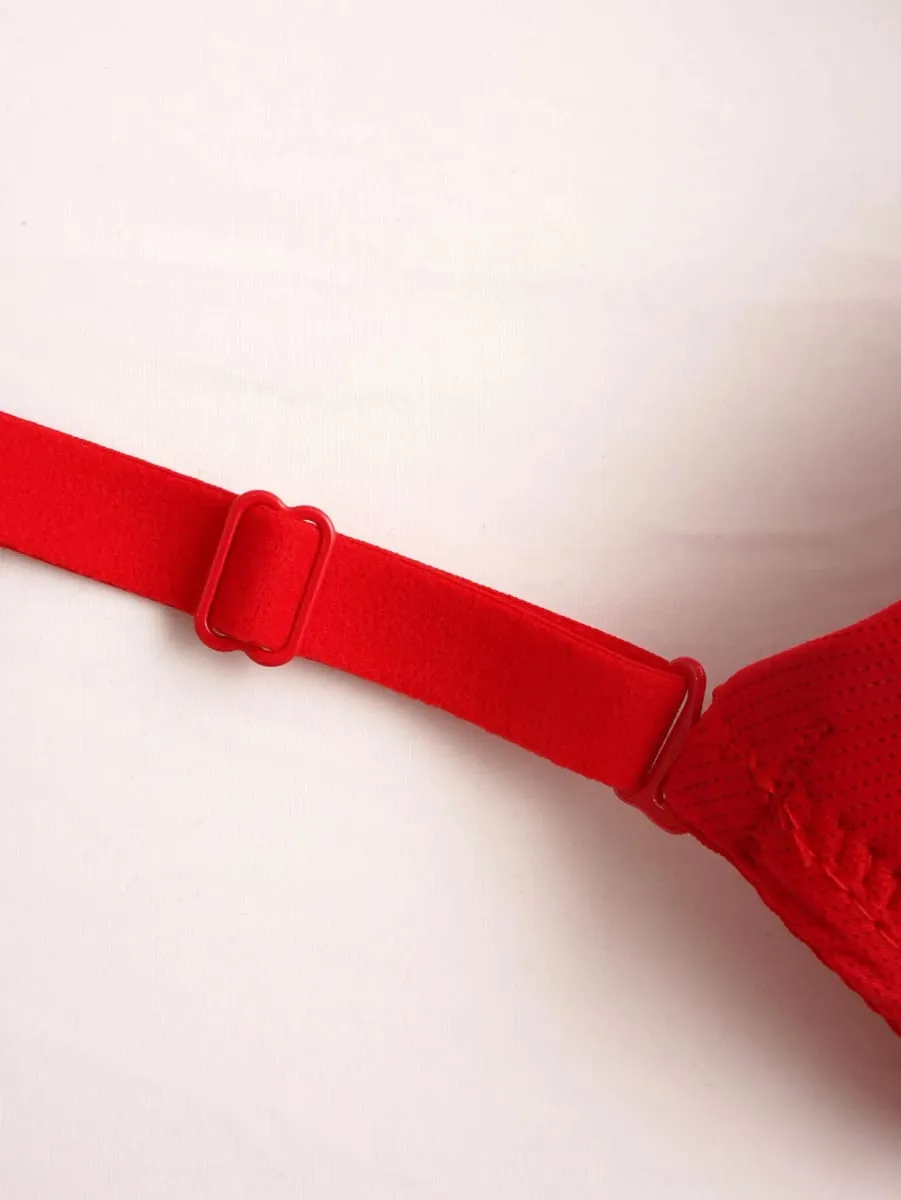 Style Sexy Bras For Women Lingerie red Female Push Up Underwear Four season collection bra 2-piece set B6005 — image 4
