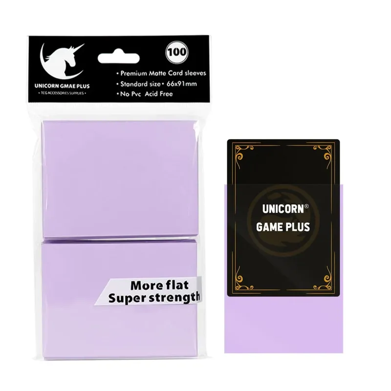 100pcs 2.5 "x3.5" 프리미엄 트레이딩 카드 슬리브 66x91mm MTG Magic Gathering Lorcana 게임 카드 용 표준 크기 보드 게임 카드