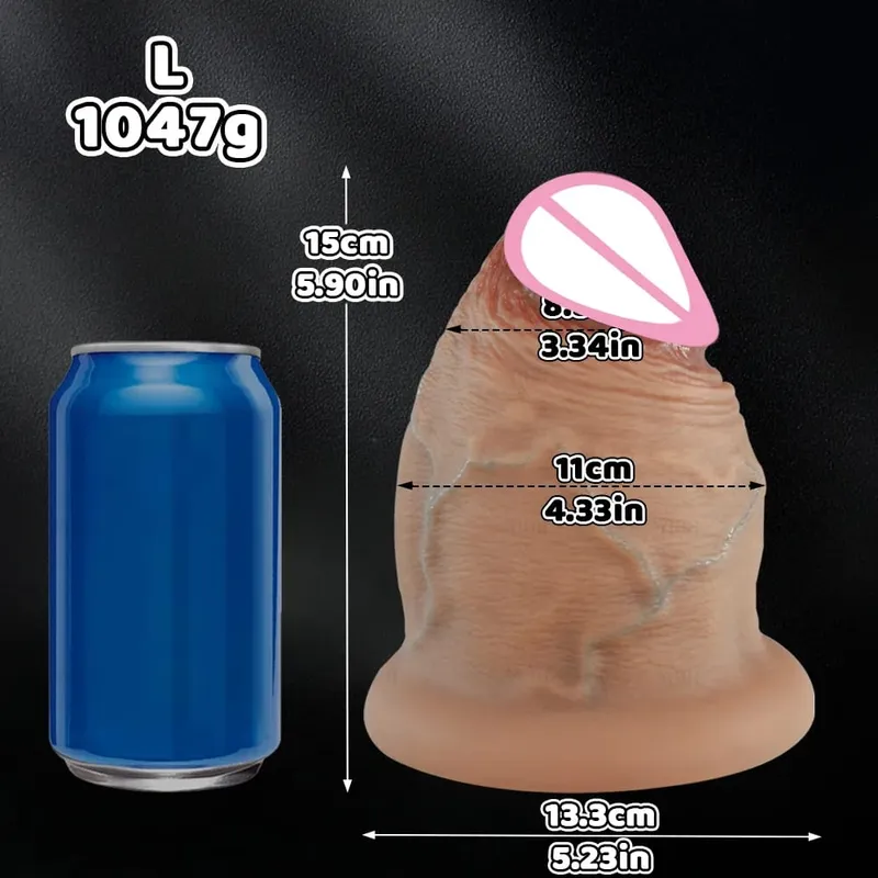 5 Sizes Silicone Dildos Butt Plug Thick Anal Plug Realistic Huge Thick Dildo With Suction Cup Adults Toys Sex Toys For Women Man — image 8