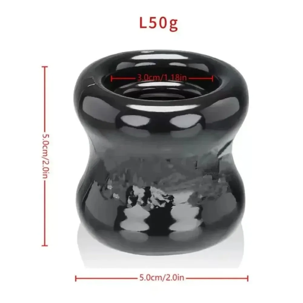 Stretcher Penis Rings Enlarger Erection Silicone Sleeves For Penis Enlargement Extender Testis Restraints Penis Rings Sex Toys — image 5