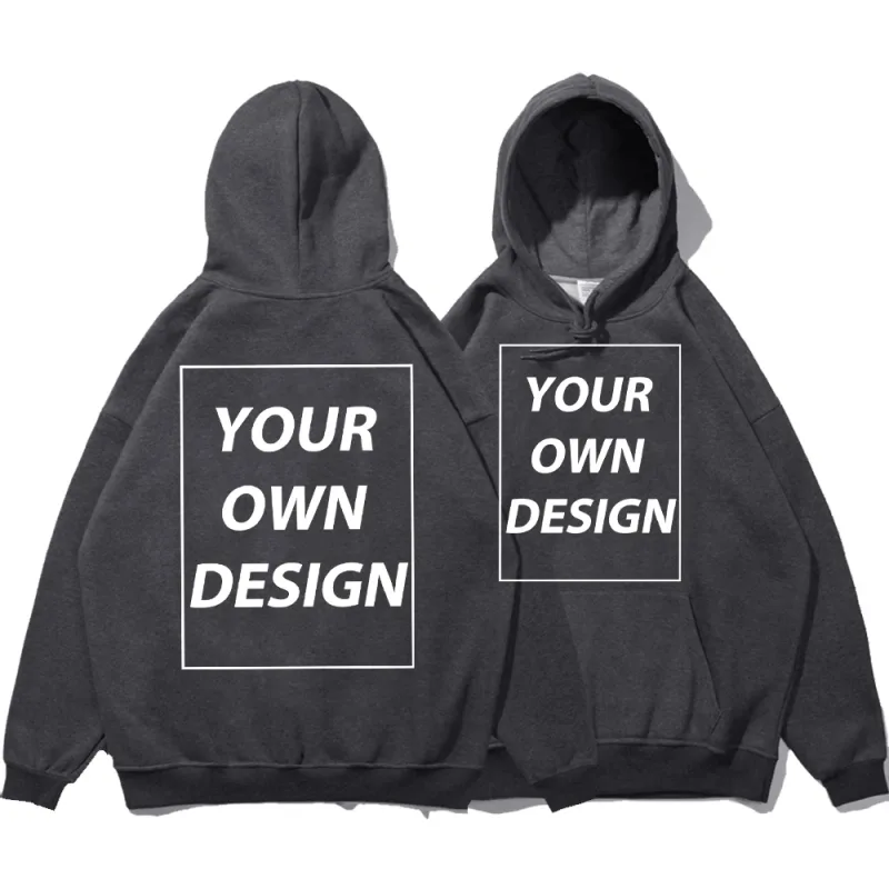 Cetakan DIY Tersuai Lelaki Wanita Hoodies Musim Gugur Musim Sejuk Kasual Pullover Klasik Pakaian Jalanan Selesa Mudah Pakaian Sukan Lembut Hangat