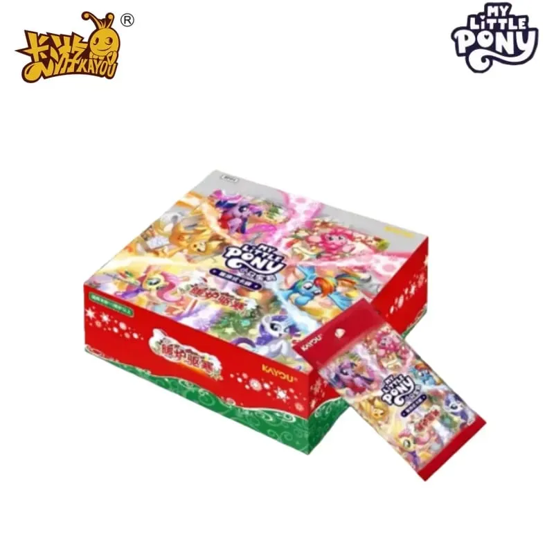 Autêntico novo my little pony série cartões colecionáveis amizade para sempre cartões brilhando lua 11 anime mercadoria presente — image 35