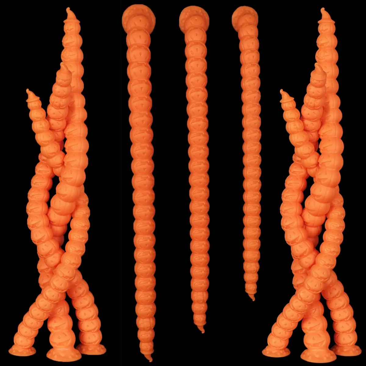 Long 55cm Butt Plug Pumpkin Dildo Deep Anal Whip Soft Anal Plug Adult Sex Toys Monster Dilator Dildo Anal Stimulator Sex Product — image 1