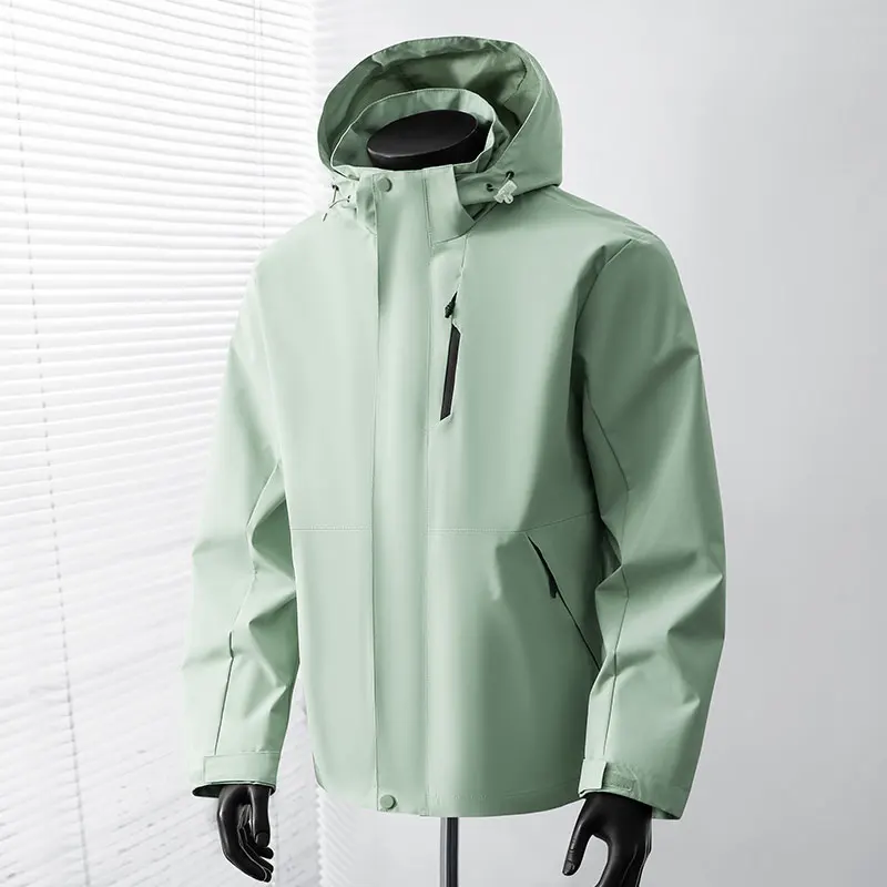 2026 Spring Outdoor Waterproof Jacket Men Hooded Windbreaker Rain Coat Breathable Fishing Camping Tactical Jackets Male Clothing
