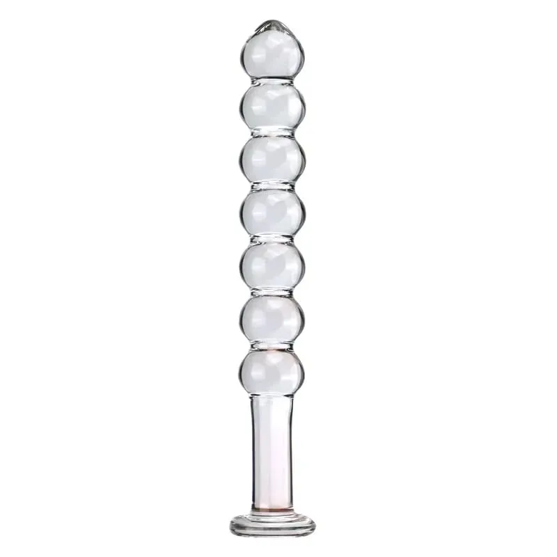 Sumbat Anal Kaca Enam Gaya Manik-manik Menarik Penggunaan Ganda Dildo Kecil Sumbat Bokong Masturbasi Pelebaran Posterior Mainan Seks Dewasa