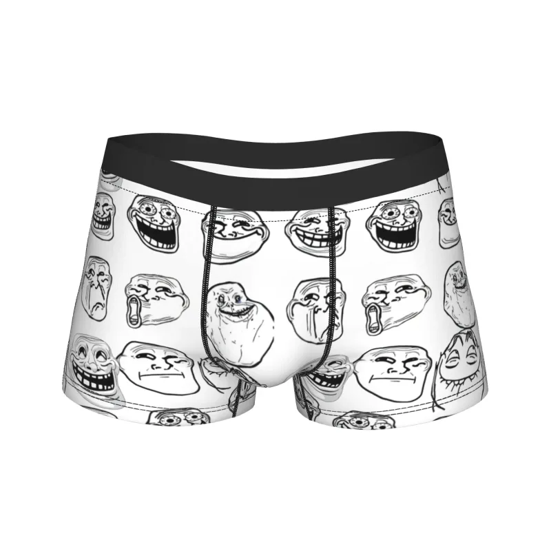 Rage Comic Trollfac Trunk Funny Anime Pouch Ondergoed Hot Koop Patroon Boxer Korte Comfortabele Heren Onderbroek Plus Size