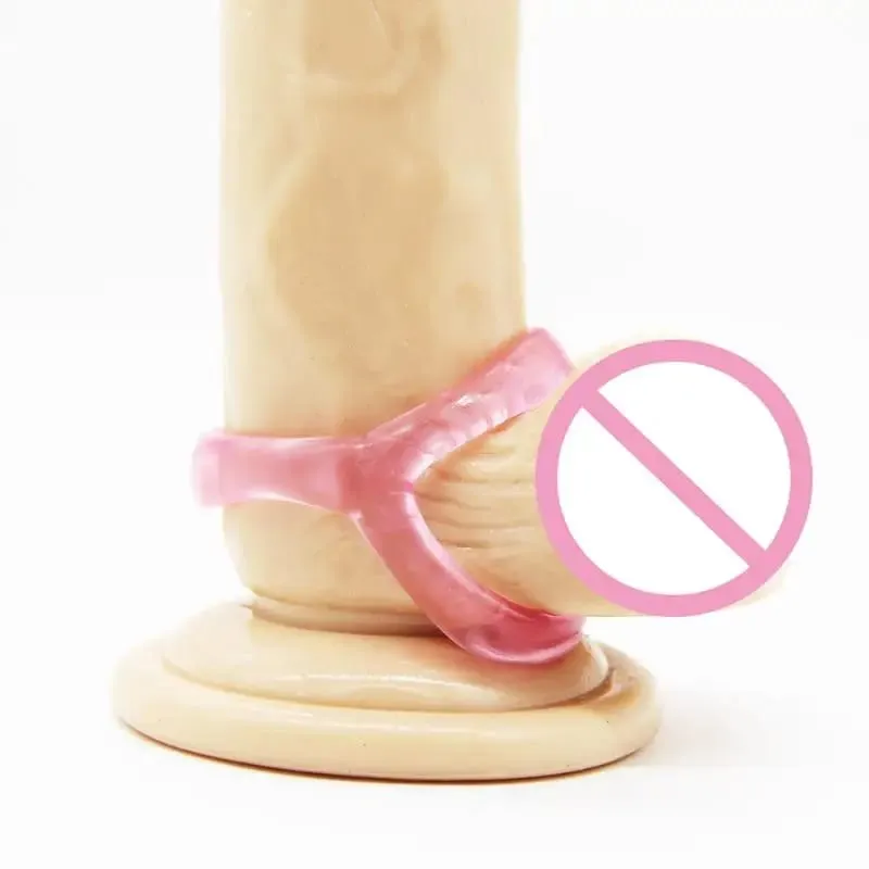1Pcs Semen Delay Cock Ring Soft TPE Triangle Penis Ring For Men Adult Sex Toy Male Enhancement Accessory