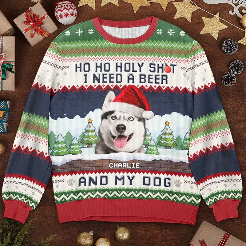 Peribadikan Foto Anda Cetakan 3D Sweater Krismas Hodoh Pakaian Seluar Wajah Keluarga DIY Baju Baju Imej Lucu Hadiah Xmas Peribadi Uniseks