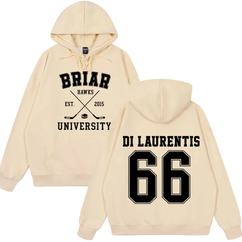 Di Laurentis 66 Off Campus TV Series Briar University Hoodie Men Women Clothing Fashion Winter Vintage Casual Loose Sweatshirt — image 7