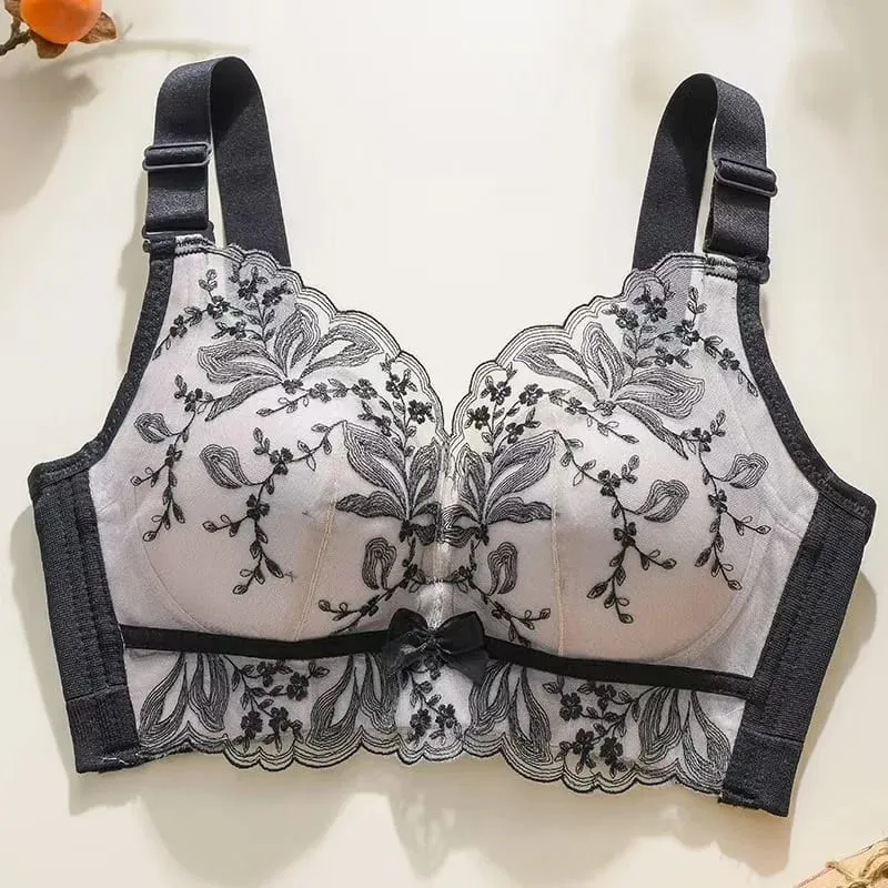 Sujetador de encaje Sexy, Push Up, sujetador suave, recolección de senos pequeños, encaje antiflacidez, ropa interior de mujer, lencería ajustable — image 10