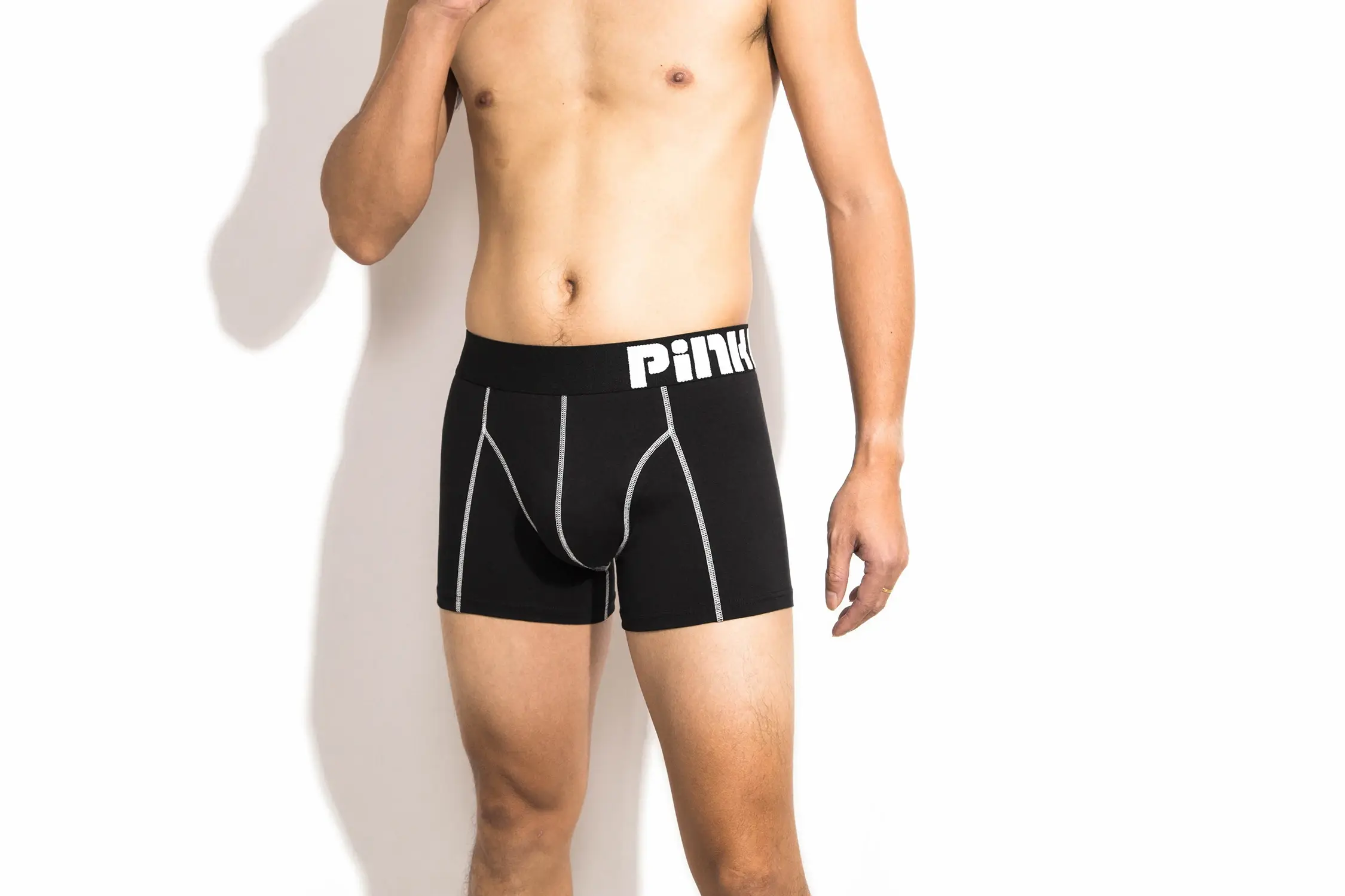 4-PACK Quần lót thời trang PINKHERO dành cho nam giới, Homme thoải mái và mềm mại kiểu dáng thời trang, Quần lót Boxer bằng vải cotton lạ mắt, Quần lót nam — image 5